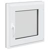 Basement Window Manual RISOR Anthracite 50 x 50 cm PVC and Glass