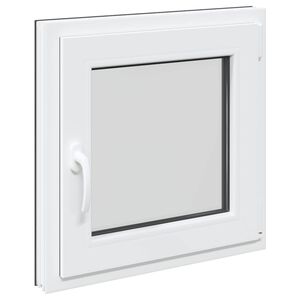 vidaXL Basement Window RISOR 50 x 50 cm PVC and Glass Anthracite