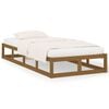 vidaXL Bed Frame without Mattress Honey Brown 100x200 cm Solid Wood