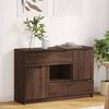 vidaXL Sideboard with Drawer Brown Oak 100 x 30 x 65.6 Engineered Wood
