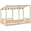 vidaXL Kids' Bed with Roof 100x200 cm Solid Wood Pine