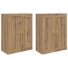 vidaXL Wall-mounted Cabinet 2 pcs Artisan Oak 69.5 x 34 x 90 cm