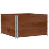 vidaXL Garden Planter Brown 100x100 cm Solid Wood Pine