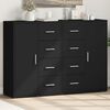 vidaXL Sideboards 2 pcs Black 60x31x84 cm Engineered Wood