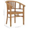 vidaXL Garden Chairs 2 pcs Solid Teak Wood