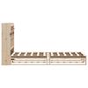 vidaXL Bookcase Bed without Mattress 90x200 cm Solid Wood Pine