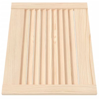 vidaXL Cabinet Doors Louvred Design 4 pcs 39.5x49.4 cm Solid Wood Pine