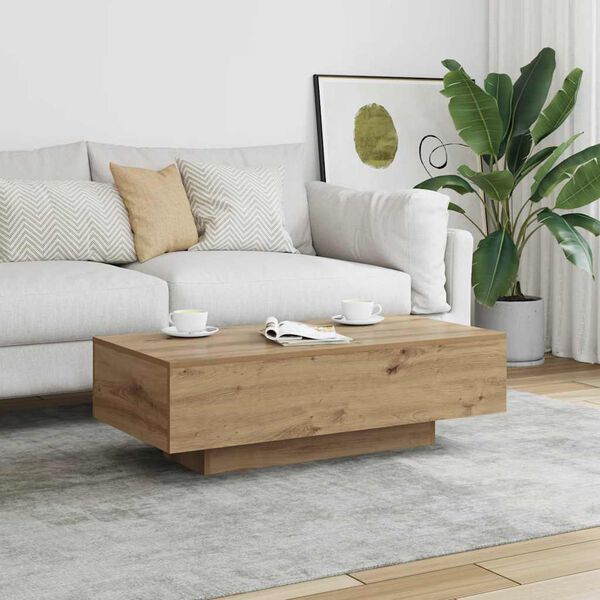 vidaXL Coffee Table Artisan Oak 100x49.5x31 cm Engineered Wood