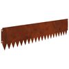 vidaXL Lawn Edging 20 pcs 103 x 25 cm Steel Rusty