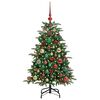 vidaXL Artificial Christmas Tree with 150 LEDs with Stand Green 120 cm