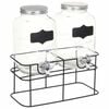 vidaXL Beverage Dispensers 2 pcs with Stand 2 x 4 L Glass