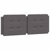 vidaXL Bed Frame without Mattress "Zadar" Grey 120x200 cm Faux Leather