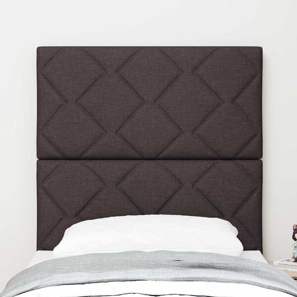 vidaXL Headboard with Headboard Dark Brown 80 cm Faux Leather