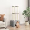 vidaXL Cat Tree with Sisal Scratching Posts Light Grey 133.5 cm