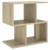 vidaXL Bedside Cabinet Sonoma Oak 50x30x51,5 cm Engineered Wood