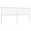 vidaXL Metal Replace Headboard White 200 cm