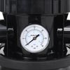 vidaXL Pool Sand Filter with 6-Way Valve Black
