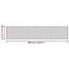 vidaXL Rug Rectangular Natural60x300 cm Bamboo