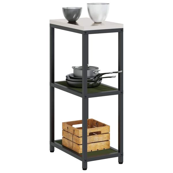 vidaXL Kitchen Storage with Shelf Olive Green 30 x 50 x 92 cm Steel