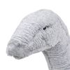 vidaXL Standing Plush Toy Brachiosaurus Dinosaur Grey XXL