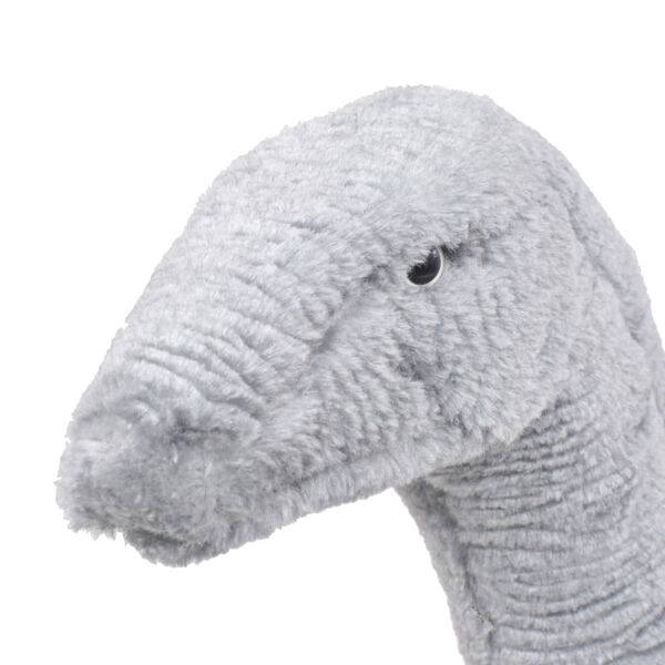 vidaXL Standing Plush Toy Brachiosaurus Dinosaur Grey XXL