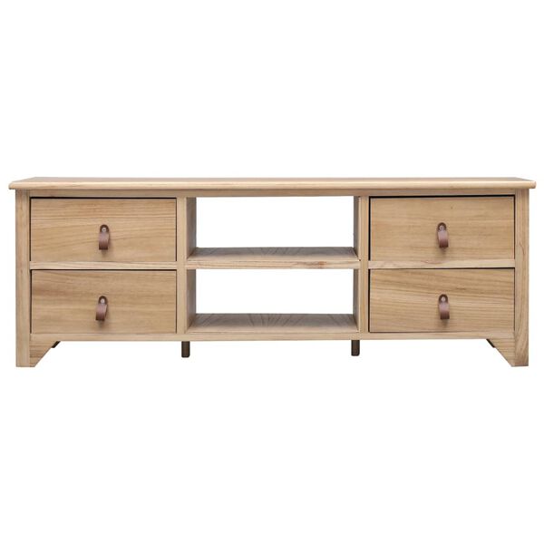 vidaXL TV Cabinet 115x30x40 cm Paulownia Wood