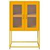 vidaXL Highboard Mustard Yellow 68x39x107 cm Steel