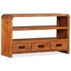 vidaXL TV Cabinet Solid Wood Acacia 90x30x55 cm