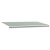 vidaXL Awning Replacement Fabric Green and White 580 x 345 cm