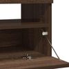 vidaXL TV Cabinet with LED Lights Brown Oak 100x35x40 cm