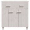 vidaXL Sideboard HAMAR White 79x40x80 cm Solid Wood Pine