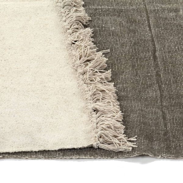 vidaXL Kilim Rug Cotton 160x230 cm Taupe
