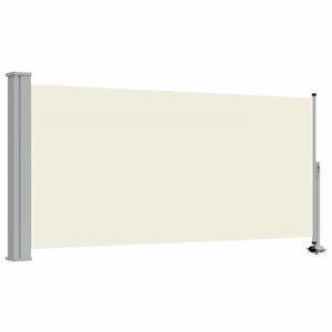 vidaXL Patio Retractable Side Awning 120 x 300 cm Cream