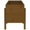 vidaXL Garden Raised Bed Honey Brown 121x50x57 cm Solid Wood Pine