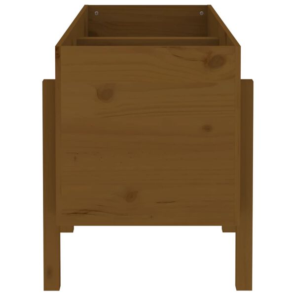vidaXL Garden Raised Bed Honey Brown 121x50x57 cm Solid Wood Pine
