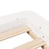 vidaXL Bed Frame without Mattress White 75x190 cm Small Single Solid Wood Pine
