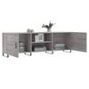 vidaXL TV Cabinet Grey Sonoma 150x30x50 cm Engineered Wood