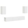 vidaXL TV Cabinet Set 5 pcs White Engineered Wood