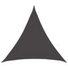 vidaXL Sunshade Sail 2 x 2 x 2 m HDPE Triangular Anthracite