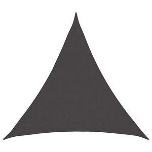 vidaXL Sunshade Sail 2 x 2 x 2 m HDPE Triangular Anthracite
