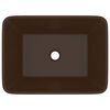 vidaXL Luxury Wash Basin Matt Dark Brown 41x30x12 cm Ceramic