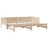 vidaXL Daybed with Trundle and Drawers without Mattress 80x200 cm