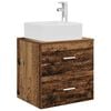 vidaXL Wall-Mounted Sink Vanity Old Wood 53 x 34.5 x 63 cm