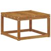 vidaXL Outdoor Footstool Solid Acacia Wood Natural 59 x 59 x 37 cm