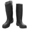 vidaXL Rain Boots Black Size 44 PVC