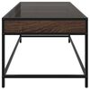 vidaXL Coffee Table with Infinity LED Brown Oak 90x50x41 cm