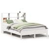 vidaXL Bookcase Bed without Mattress White 120x190 cm Small Double Solid Wood Pine