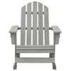 vidaXL Garden Rocking Chair Wood Grey