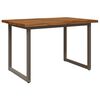 vidaXL Live Edge Dining Table 90 x 55 x 75 cm Solid Acacia Wood