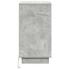 vidaXL Bedside Cabinet Concrete Grey 39 x 34.5 x 65 cm Engineered wood